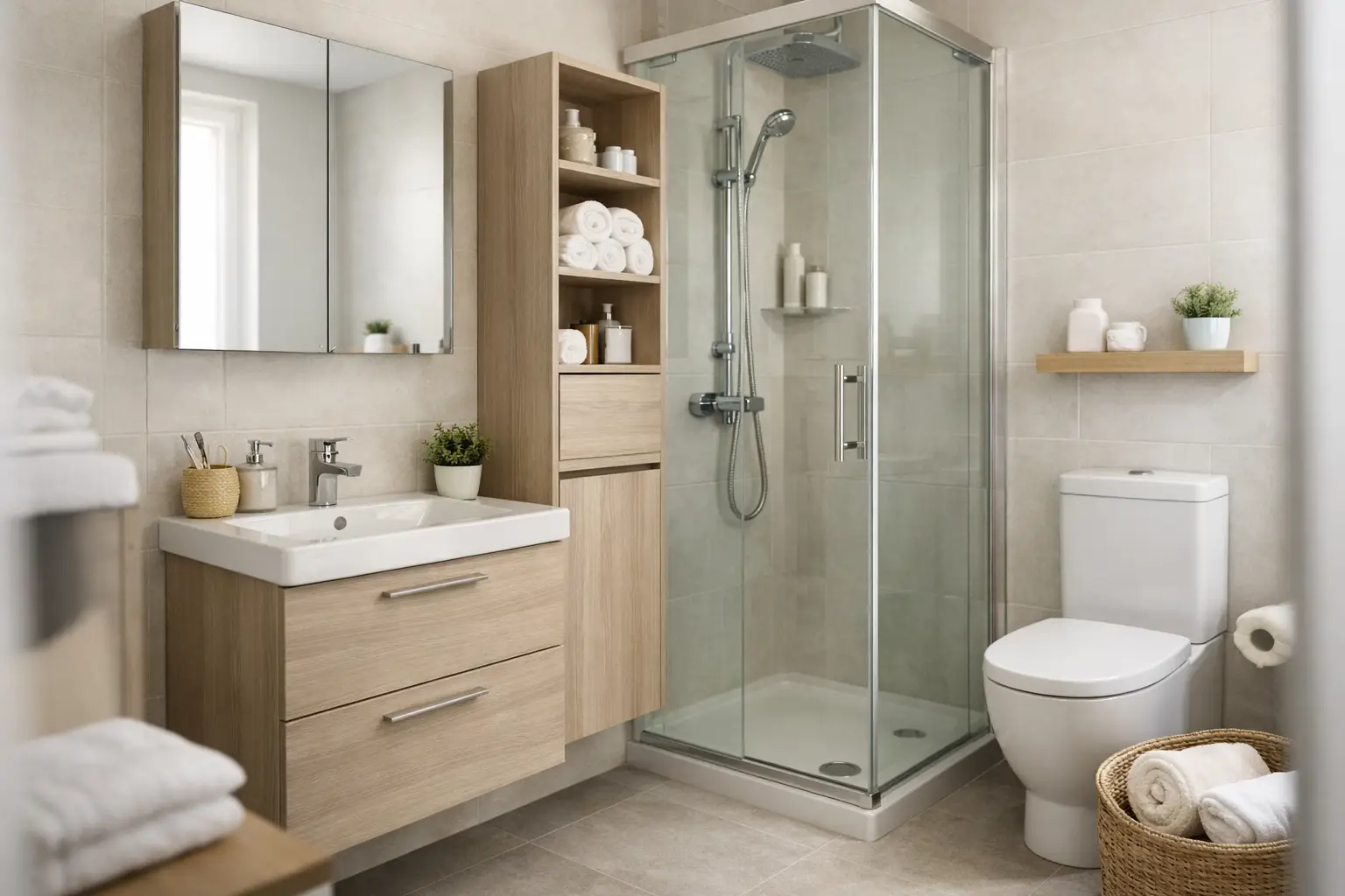 Kúpeľňový nábytok do malej kúpeľne: čo funguje